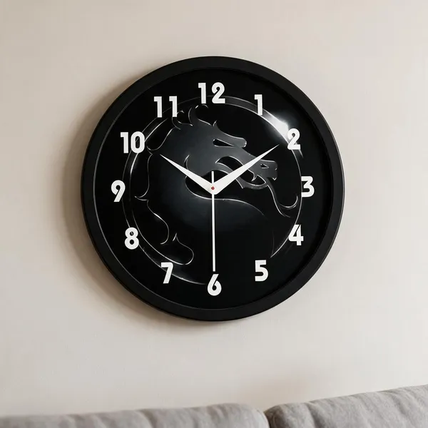 Plastic_Modern_Lion_Graphic_Print_Round_Analogue_Wall_Clock
