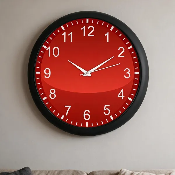 Plastic_Modern_Red_Dial_Analogue_Round_Wall_Clock
