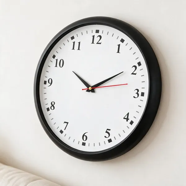 Plastic_Modern_Black_White_Arabic_Numeral_Round_Analogue_Wall_Clock