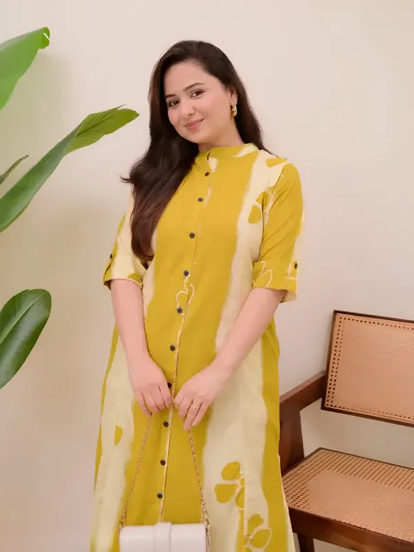 Yellow_Flower_Cord_Set_For_Women