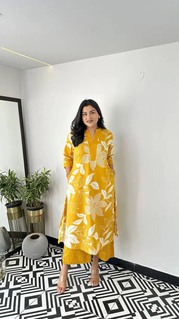 Aster_Yellow_Kurta_Pants