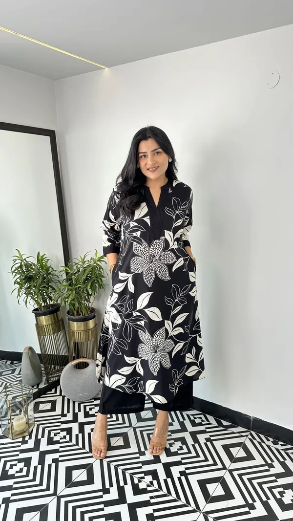Aster_Black_Kurta_Pants