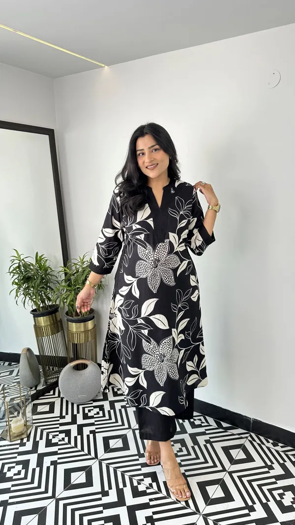 Aster_Black_Kurta_Pants