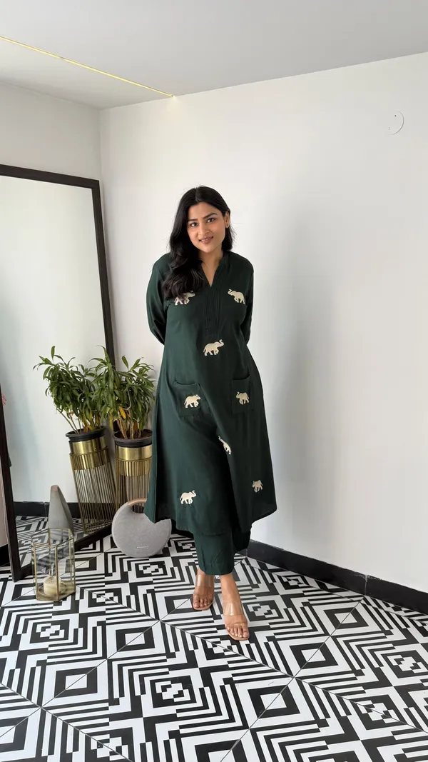 Gaja_Green_Kurta_Pants