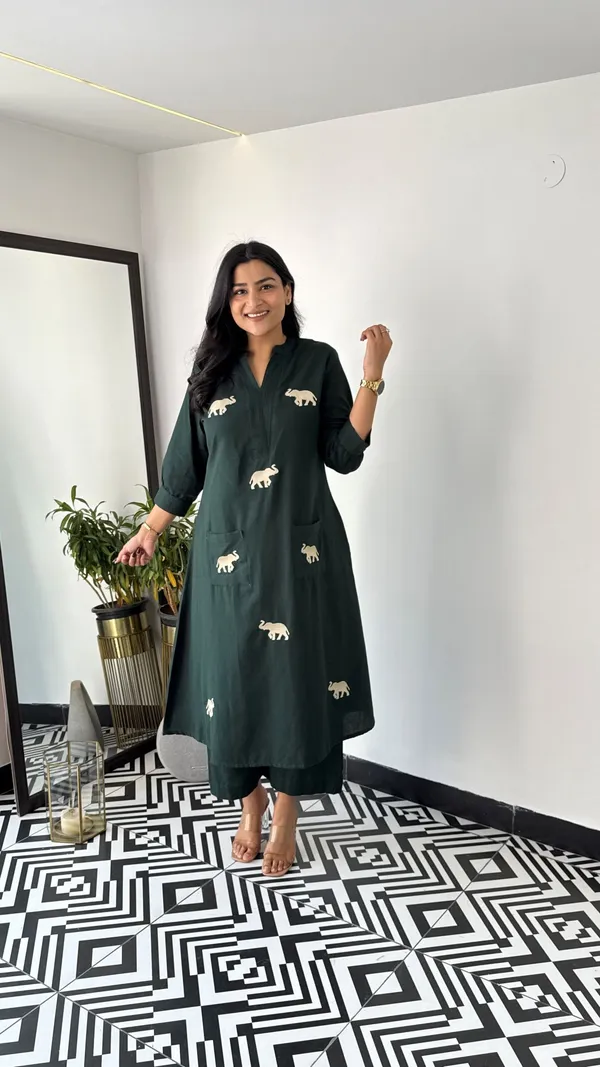 Gaja_Green_Kurta_Pants