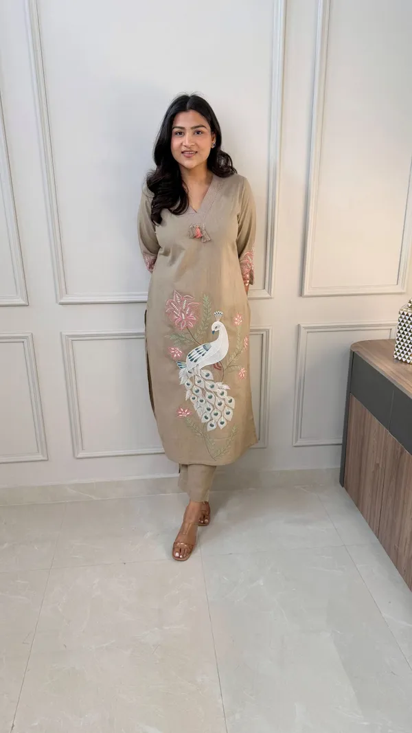 Mayur_Beige_Kurta_Pants