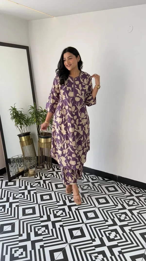 Bloom_Purple_Kurta_Pants
