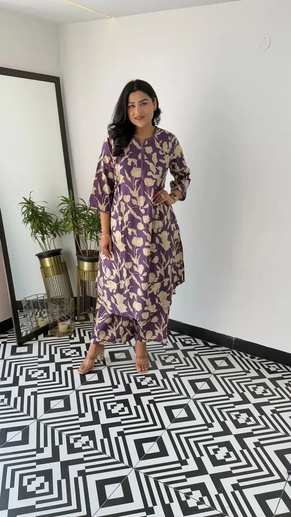 Bloom_Purple_Kurta_Pants