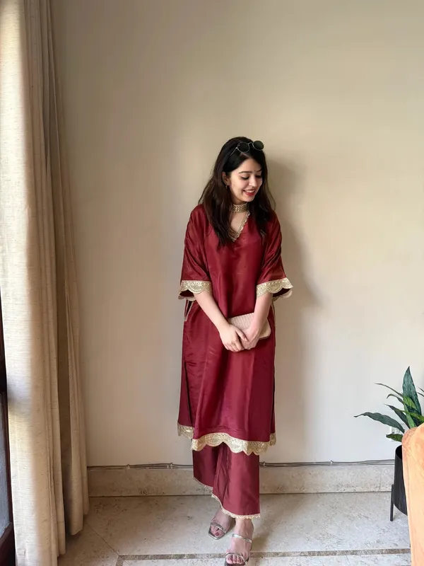 Saba_Rust_Bloom_Tissue_Kaftan_Set