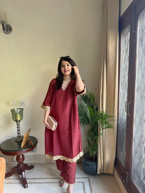 Saba_Rust_Bloom_Tissue_Kaftan_Set
