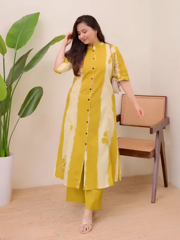 Yellow_Flower_Cord_Set_For_Women