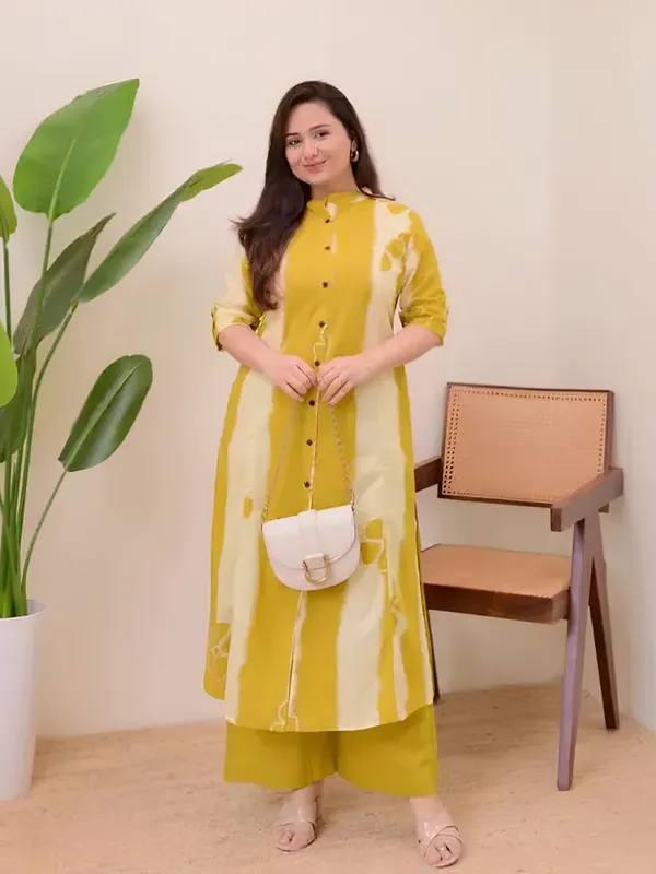 Yellow_Flower_Cord_Set_For_Women