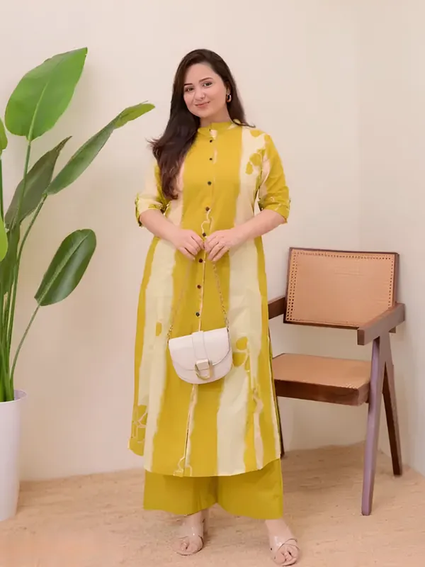 Yellow_Flower_Cord_Set_For_Women