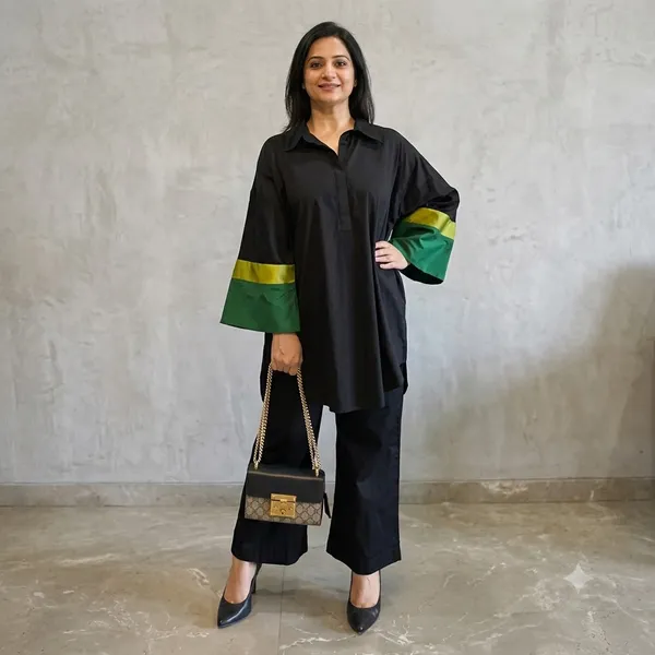 Black_And_Green_Cotton_Co_Ord_Set_For_Women