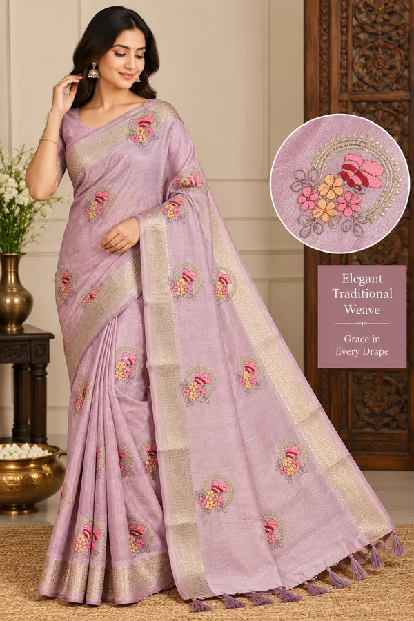 Lavender_Woven_Embroidered_Saree_For_Women