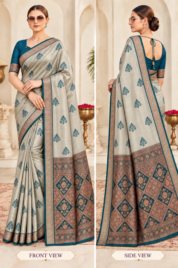 Grey_Printed_Saree_For_Women