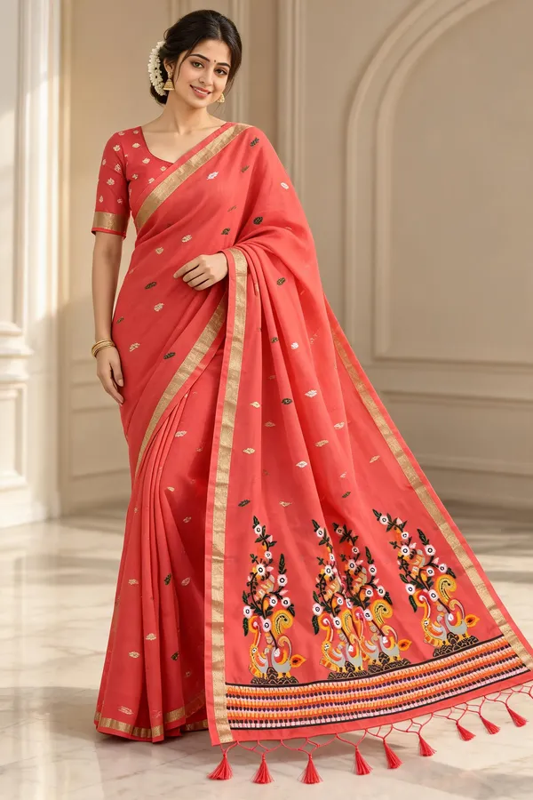 Coral_Printed_Saree_For_Women