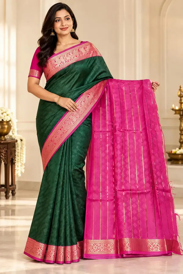 Green_Silk_Traditional_Saree_For_Women