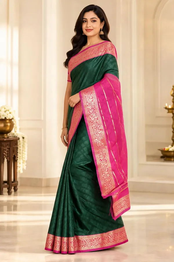 Green_Silk_Traditional_Saree_For_Women
