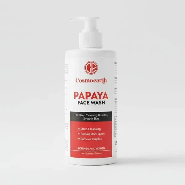 Cosmoearth_Papaya_Face_Wash_Reduces_Dark_Spots_Pimples_200_Ml