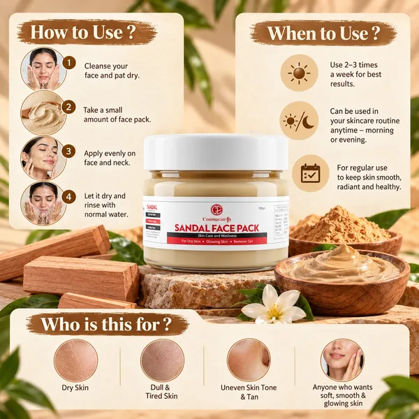 Sandal_Face_Pack_For_Dry_Skin_Tan_Removal_Skin_Brightening_Glow_100g