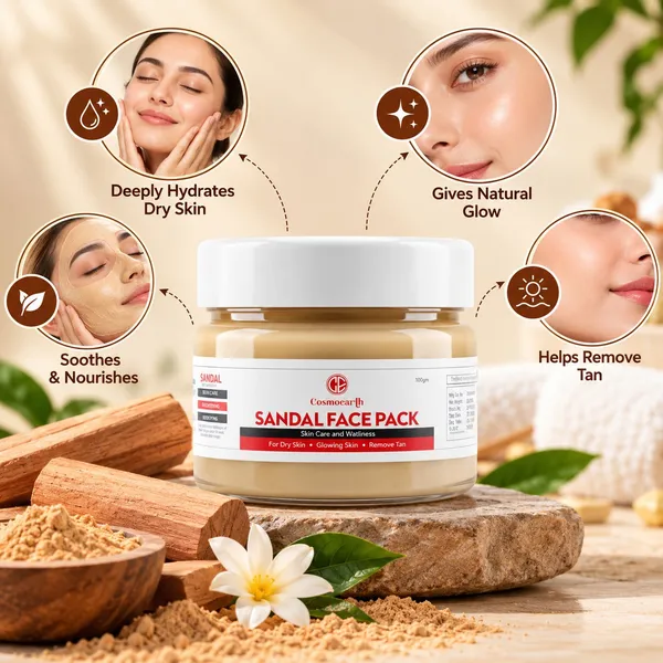 Sandal_Face_Pack_For_Dry_Skin_Tan_Removal_Skin_Brightening_Glow_100g