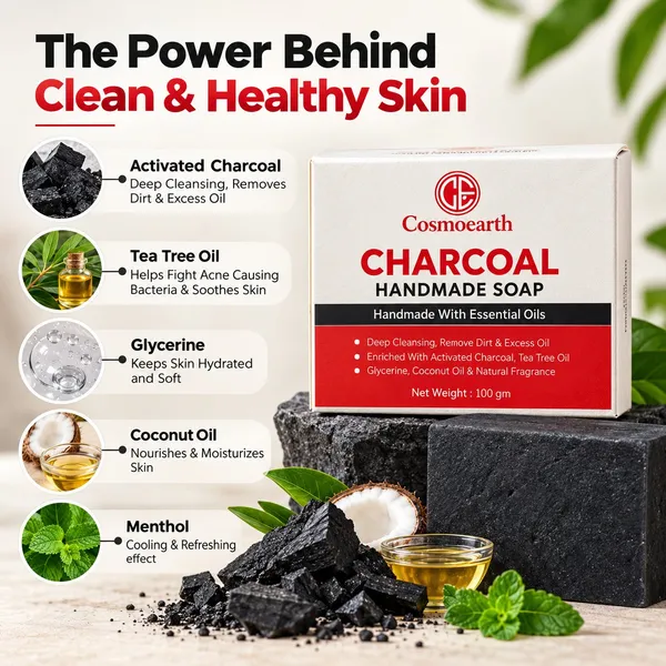 Cosmoearth_Charcoal_Handmade_Soap_Detoxifying_Skin_Softening_100gm