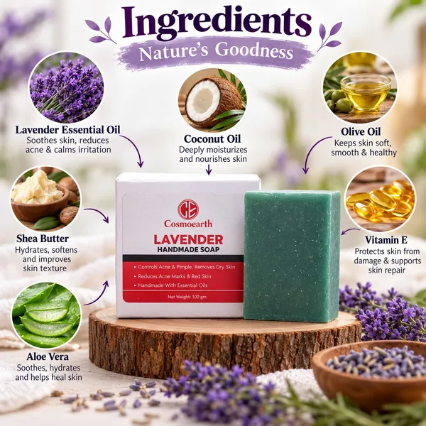 Cosmoearth_Lavender_Handmade_Soap_Reduces_Sun_Tan_Marks_100_Gm
