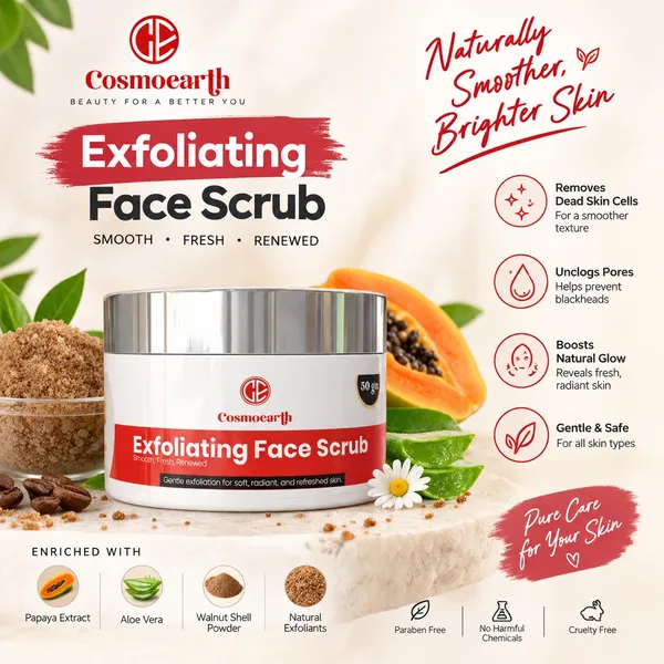 Cosmoearth_Exfoliating_Face_Scrub_Smooth_Radiant_Skin_50_Gm