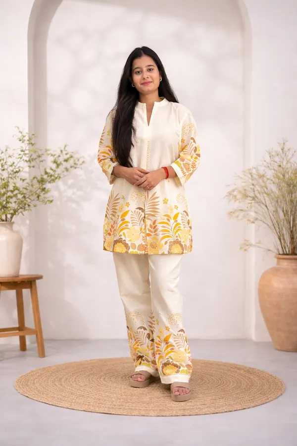 Golden_Cotton_Embroidered_Co_Ord_Set_For_Women