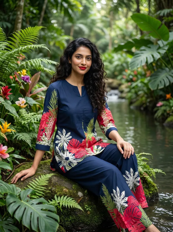 Blue_Cotton_Floral_Co_Ord_Set_For_Women