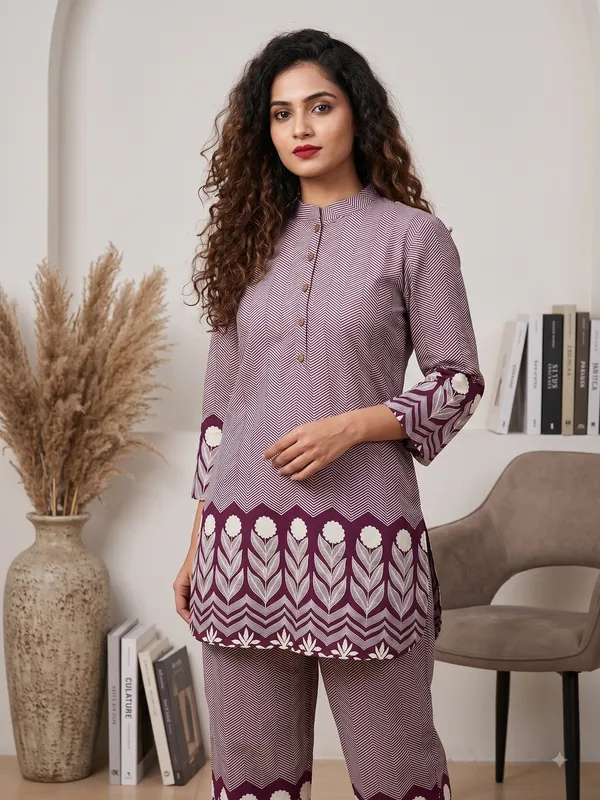 Dusty_Purple_Cotton_Zig_Zag_Printed_Co_Ord_Set_For_Women