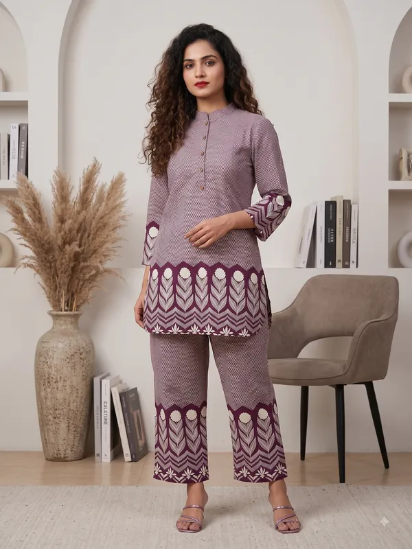 Dusty_Purple_Cotton_Zig_Zag_Printed_Co_Ord_Set_For_Women