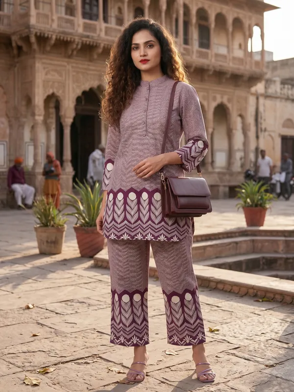 Dusty_Purple_Cotton_Zig_Zag_Printed_Co_Ord_Set_For_Women