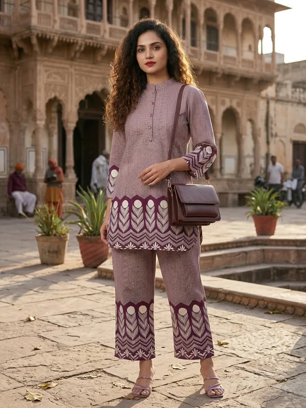 Dusty_Purple_Cotton_Zig_Zag_Printed_Co_Ord_Set_For_Women