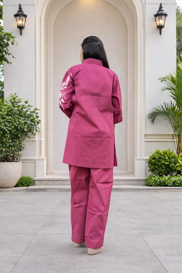 Pink_Cotton_Co_Ord_Set_For_Women