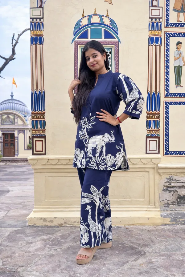 Blue_Cotton_Co_Ord_Set_For_Women