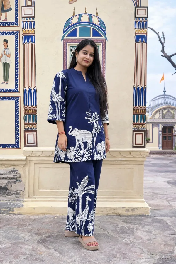 Blue_Cotton_Co_Ord_Set_For_Women