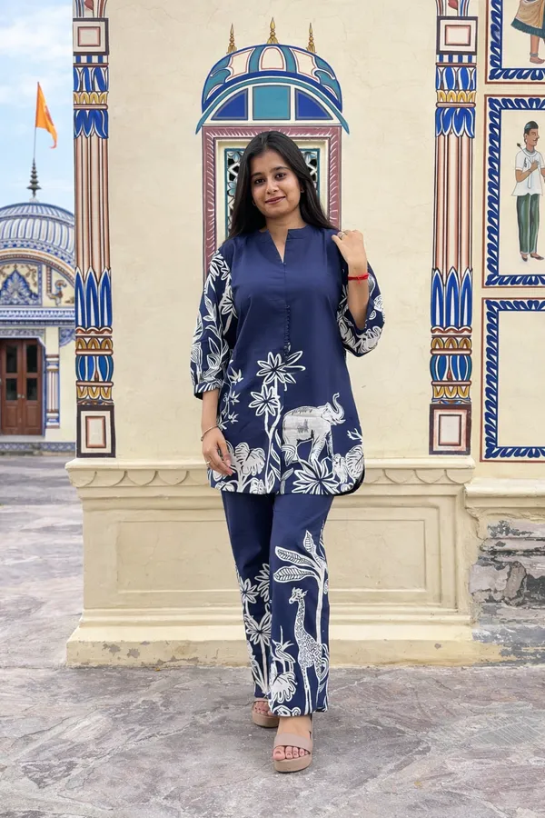 Blue_Cotton_Co_Ord_Set_For_Women