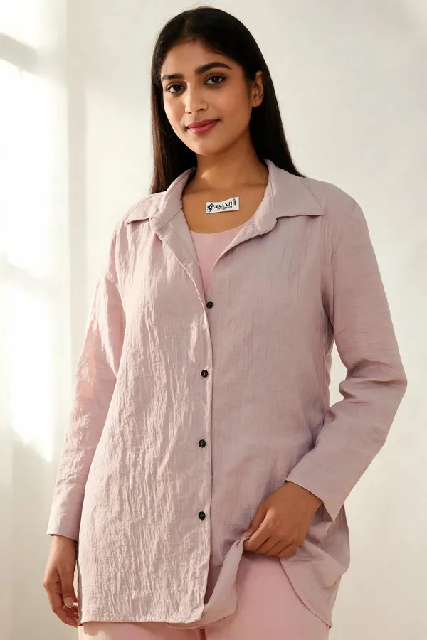 Pink_Cotton_Regular_Fit_Crinkle_Shirt_For_Women
