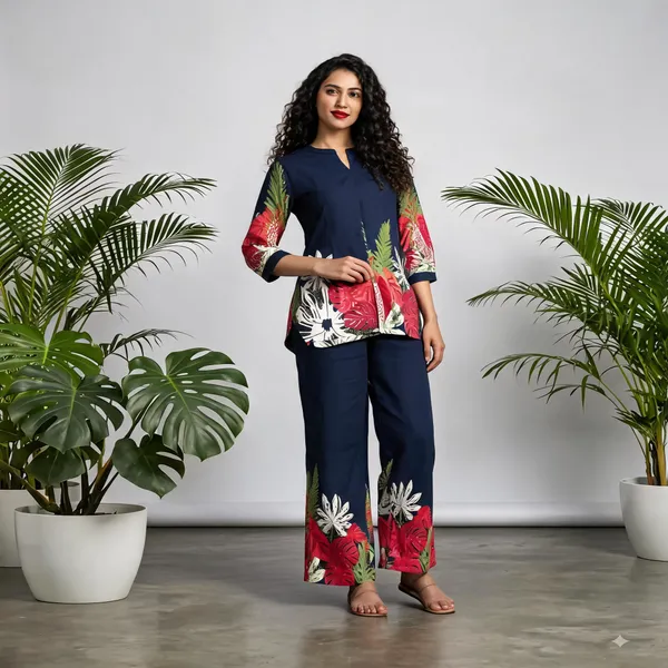 Blue_Cotton_Floral_Co_Ord_Set_For_Women