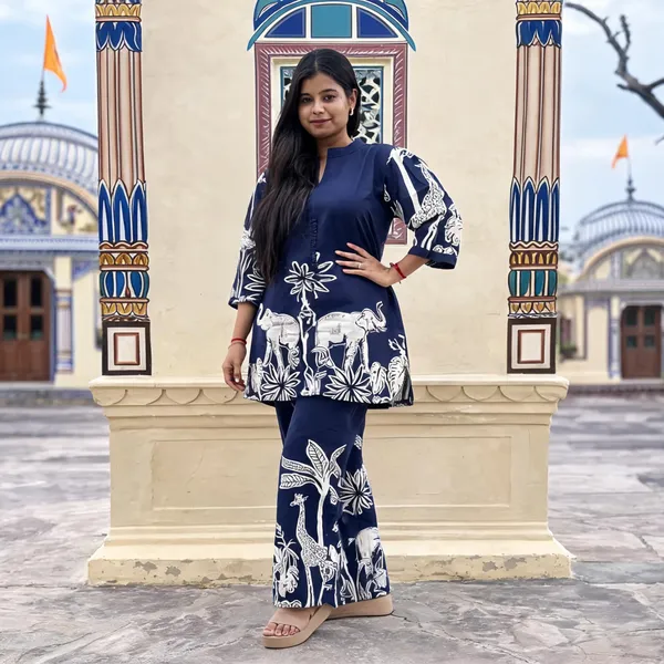 Blue_Cotton_Co_Ord_Set_For_Women