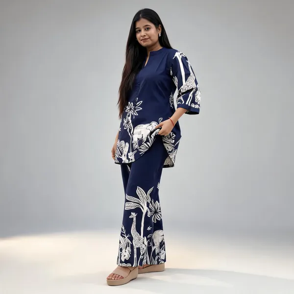 Blue_Cotton_Co_Ord_Set_For_Women