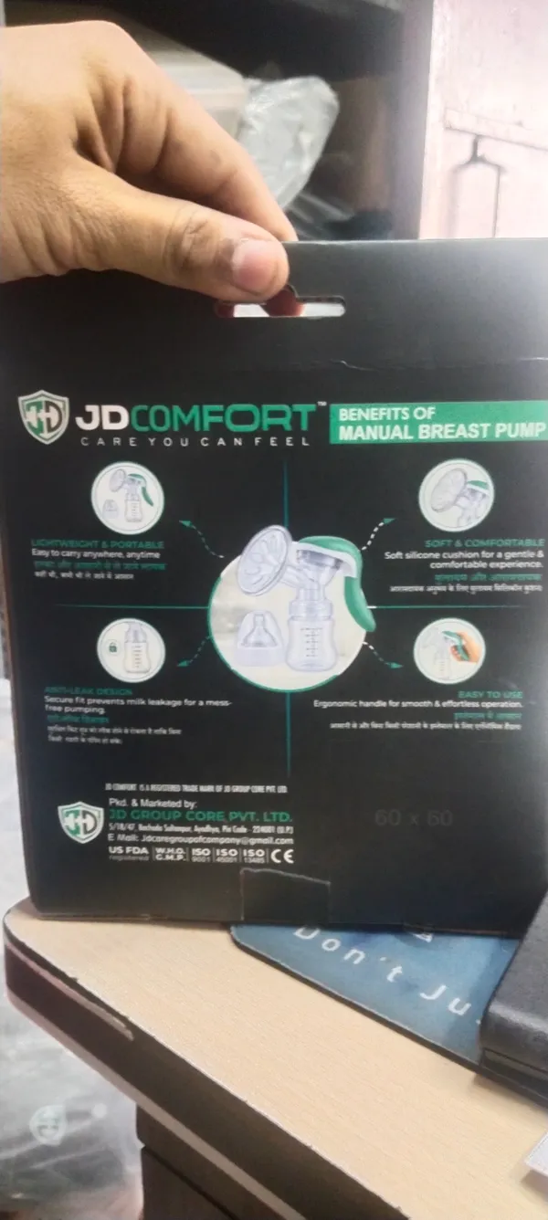 JDComfort_Manual_Breast_Pump