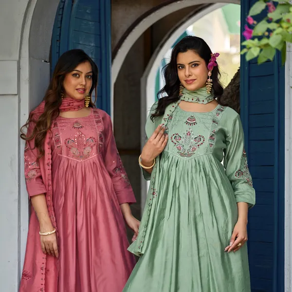 Pink_Roman_Silk_Anarkali_Suit_Set_For_Women