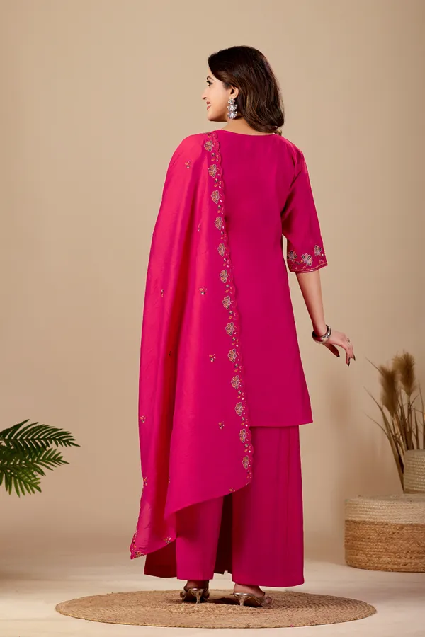 Pink_Roman_Silk_Straight_Kurta_Set_For_Women