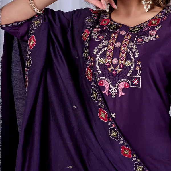 Purple_Gaji_Cotton_Straight_Suit_Set_For_Women