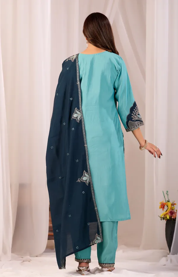Aqua_Roman_Silk_Straight_Kurta_Set_For_Women