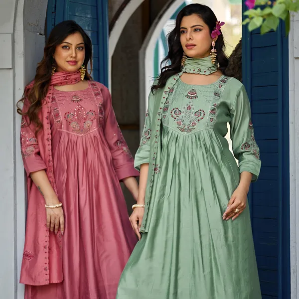 Mint_Green_Roman_Silk_Kurta_Set_For_Women