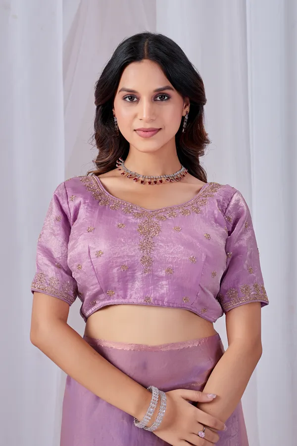 Lavender_Fancy_Satin_Saree_With_Blouse_For_Women
